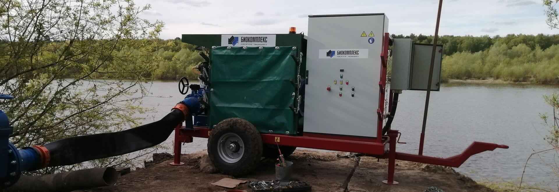 Насосная станция с электродвигателем 