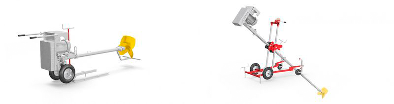 Опции для мобильного применения мешалки с электроприводом Fux