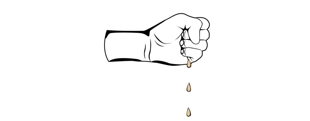 Вариант 3. Выпадает всего одна-три капли воды