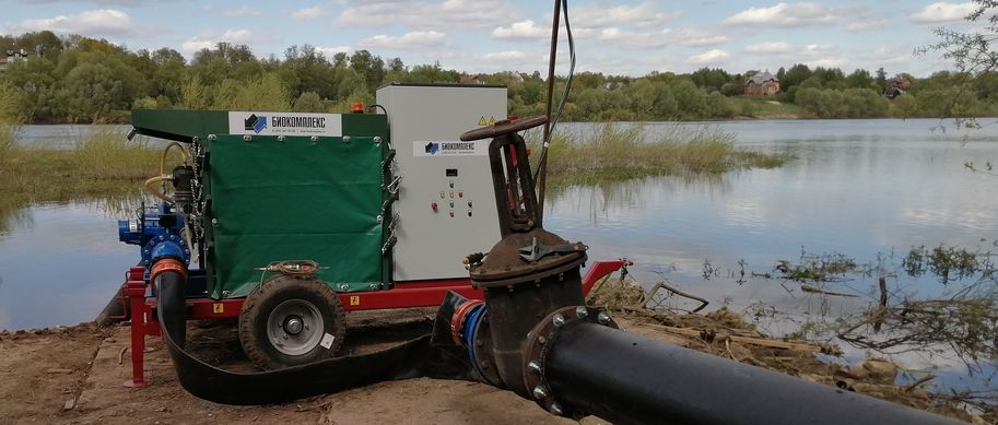 Насосная станция с электродвигателем