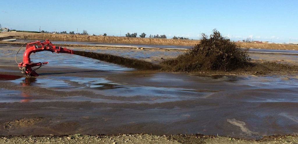 Лагунная помпа Nuhn в работе