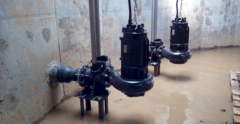 Погружной насос с измельчителем