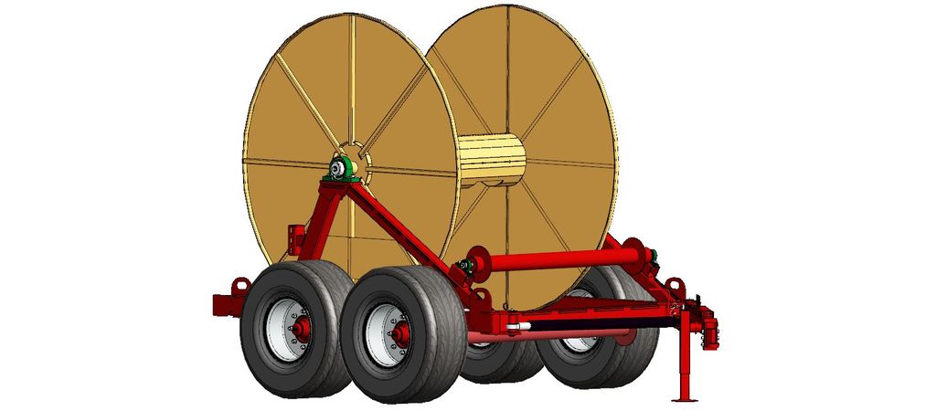 Двухосное исполнение катушки транспортировщика P27M