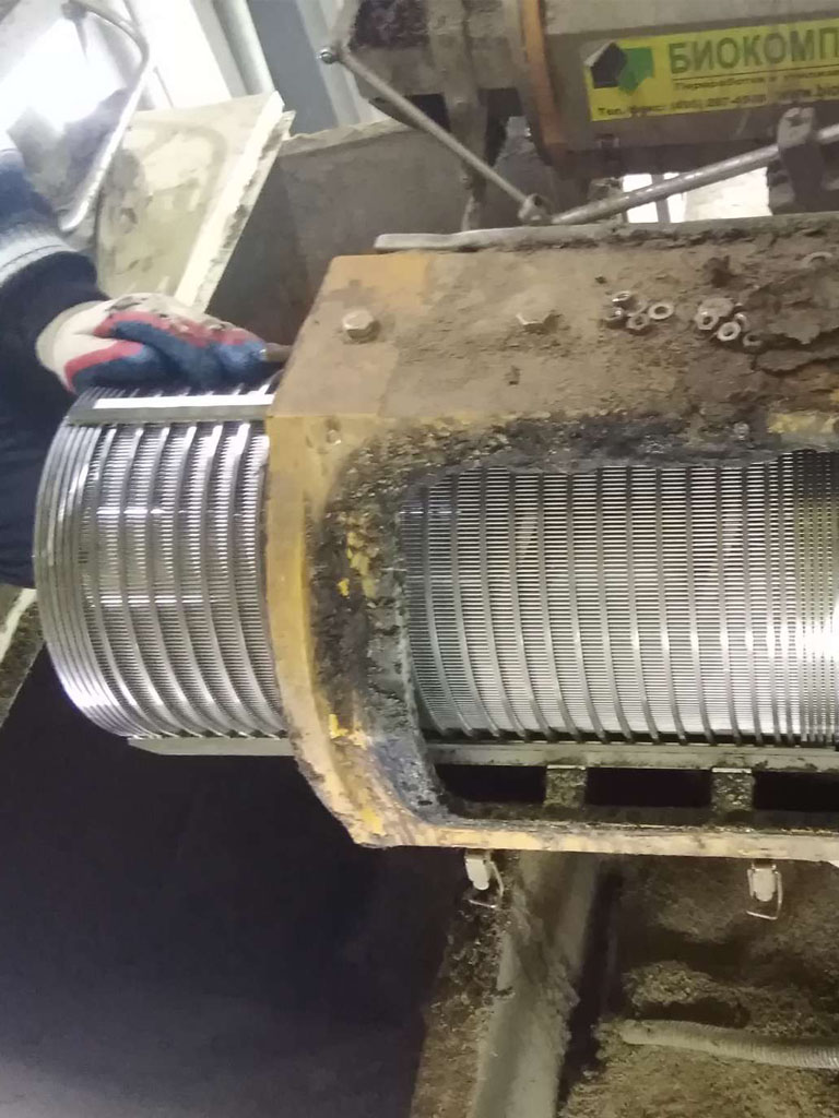 Замена сита на сепараторе