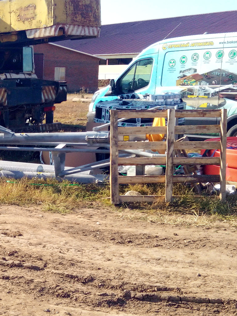 Бригады технического сервиса у клиента на ПНР шланговой системы