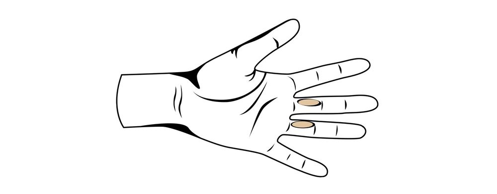 Вариант 4. Максимум, что удается сделать — добиться появления пленки воды между пальцами