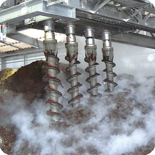 Туннельно-шнековая система компостирования