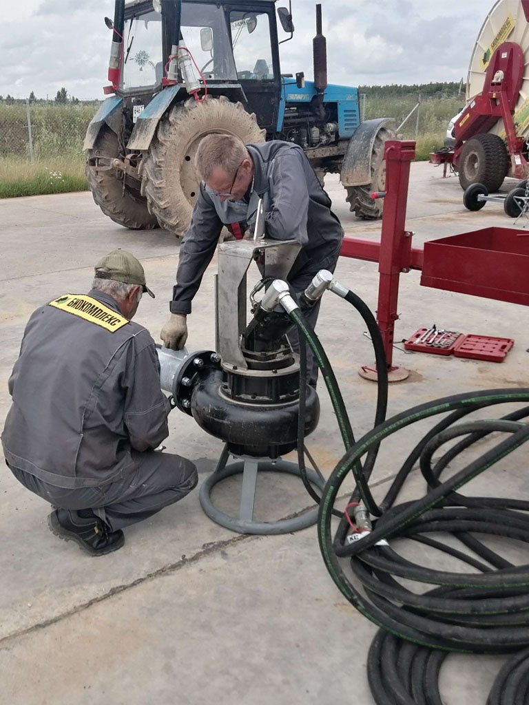 Ремонт гидравлического насоса на насосной станции